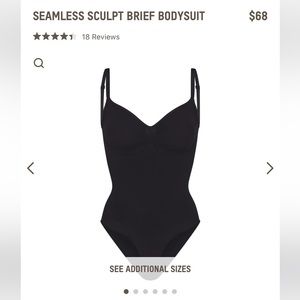 L/XL SKIMS SEAMLESS SCULPT BRIEF BODYSUIT